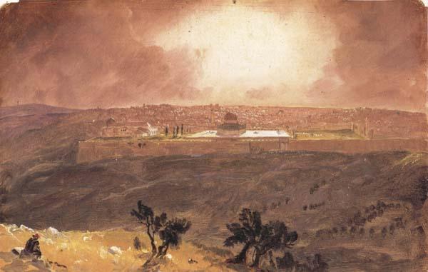 Frederic E.Church Jerusalem from the Mount of Olives France oil painting art